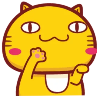 🤗 Katze, süß, Cartoon, Tier, Aufkleber telegram sticker