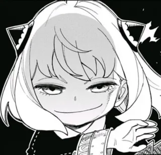 😏 Anya Forger Spy x Family Anime, Spy x Family, Anya Forger, arrogant, süß, Anime-Mädchen telegram sticker