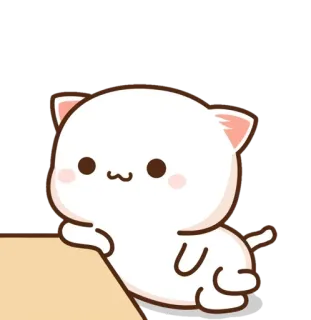 😌 katze, süß, aufkleber, tier, kawaii, cartoon telegram sticker