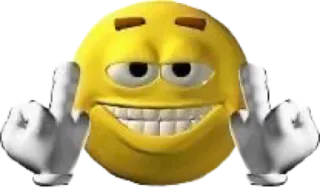 😤 środkowy palec, emoji, obraźliwe, gest telegram sticker