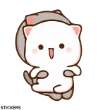 😻 แมว, น่ารัก, น่าเอ็นดู, สัตว์, การ์ตูน, สติกเกอร์ telegram sticker