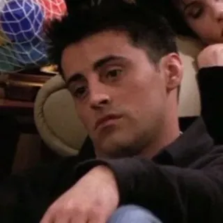 😪 Joey Tribbiani Friends Joey Tribbiani, Friends, sitcom, tv show, Matt LeBlanc telegram sticker