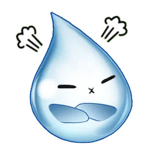 😤 tetes air, kesal, marah, pemarah, frustrasi, kartun, emosi telegram sticker