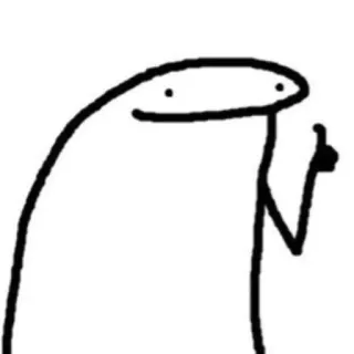 🌟 stick figure, thumbs up, positive, cartoon, drawing whatsapp sticker