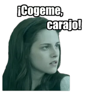 😍 ¡Cogeme, carajo! หยาบคาย, ผู้หญิง, สีหน้า whatsapp sticker