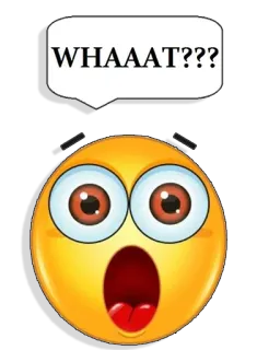 😯 WHAAAT??? Emoji, Chocado, Surpreso, Expressão, Reação telegram sticker