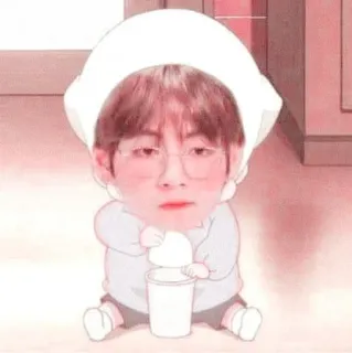 🗼 kpop, idol, bebé, lindo, gracioso, dibujos animados, fan art telegram sticker