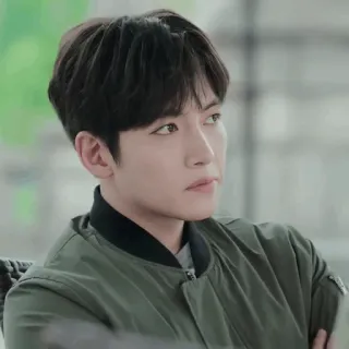 🪔 Mann, Porträt, Person, Bomberjacke, Koreanisch, Schauspieler telegram sticker