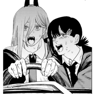 😱 Chainsaw Man Anime, Mangá, Poder, Kobeni, Chainsaw Man telegram sticker