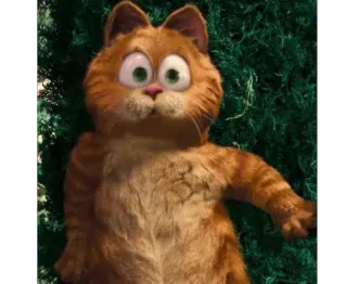 😳 Garfield Garfield, cat, cartoon, orange cat, funny, comic telegram sticker