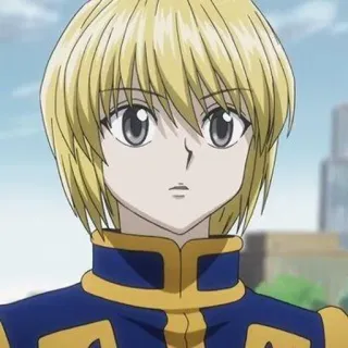 😗 Kurapika Hunter x Hunter Anime, Manga, Kurapika, Hunter x Hunter, cheveux blonds, personnage d'anime telegram sticker