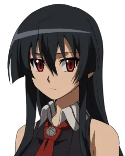 🤨 Akame Akame ga Kill! Аниме, Манга, Персонаж, Акаме, Девушка telegram sticker