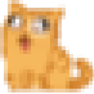 🔞 gatto, animale, pixel art, adesivo whatsapp sticker