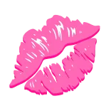 💋 губы, поцелуй, розовый, макияж, красота, рот telegram sticker