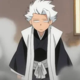 🤯 Toshiro Hitsugaya Bleach Anime, Manga, Captain, Seelenschnitter, Bleach, Toshiro Hitsugaya, Weißes Haar telegram sticker