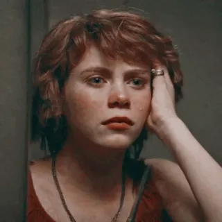 🌻 Beverly Marsh It Beverly Marsh, It: A Coisa, triste, chorando, filme, cabelo ruivo telegram sticker