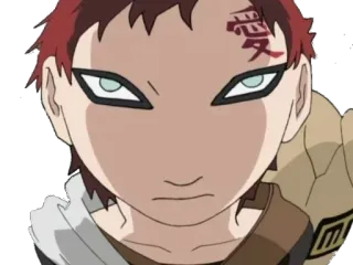 👽 Gaara Naruto 愛 anime, manga, naruto, gaara, ninja, shonen whatsapp sticker