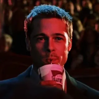 🫖 Brad Pitt Kalysta Брэд Питт, пьет, фильм, актер telegram sticker