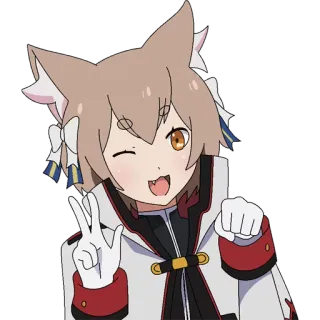 ✌️ Felix Argyle Re:Zero anime, cat ears, cute, waifu, kawaii, manga, character, felix argyle, re:zero telegram sticker