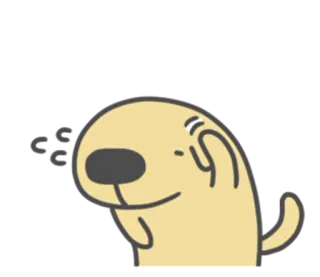 😅 chien, animal, dessin animé, illustration, mignon, drôle whatsapp sticker