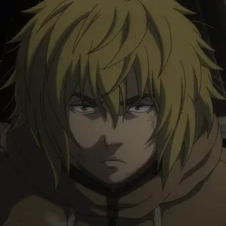 ⚔️ Thorfinn Vinland Saga Animé, Manga, Sérieux, Blond(e), Cicatrices telegram sticker