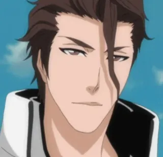 🙂 Sosuke Aizen Bleach anime, manga, villain, serious, aizen telegram sticker