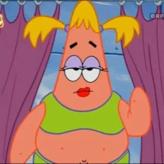 🍨 Patrick Star Spongebob Squarepants Cartone animato, Divertente, Personaggio, Nickelodeon, TV, Patrick, Spongebob telegram sticker