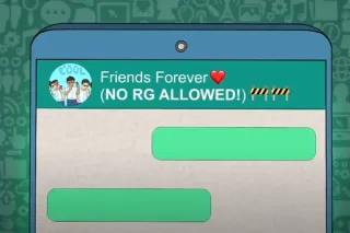 🎭 Friends Forever
(NO RG ALLOWED!) whatsapp sticker