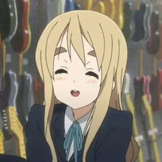 🧁 Mio Akiyama K-On! Аниме, Манга, Девушка, Милая, K-On, Мио Акияма, Музыка telegram sticker