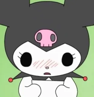 💕 Kuromi Kuromi, Sanrio, Anime, Dibujos animados, Kawaii, Lindo telegram sticker