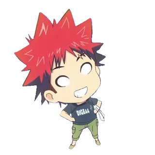 😬 DIGE44 Anime, Chibi, Sticker, Cartone animato, Animazione, Carino telegram sticker