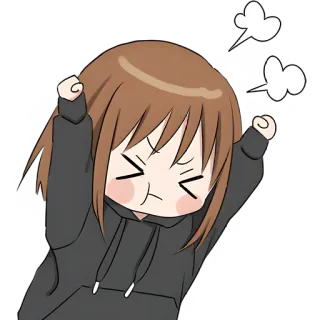 😤 zangado, anime, desenho animado, frustrado, chateado, irritado telegram sticker
