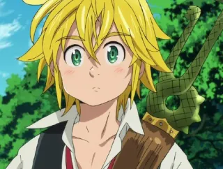 😐 Meliodas Seven Deadly Sins Anime, Meliodas, Seven Deadly Sins, Biondo, Occhi verdi, Manga telegram sticker