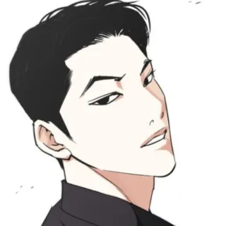 😙 Mann, Cartoon, Ernst, Porträt, Anime, Charakter telegram sticker