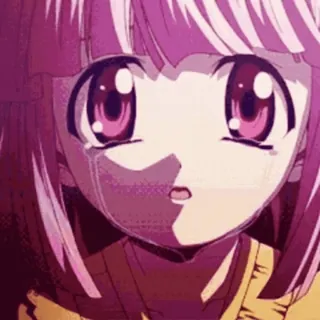 😨 anime, crying, girl, sad, tears telegram sticker