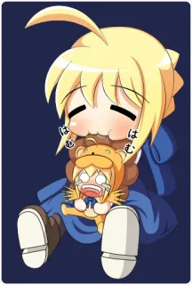 😋 はむ はむ Chibi, Anime, Dễ thương, Sư tử, Linh vật telegram sticker