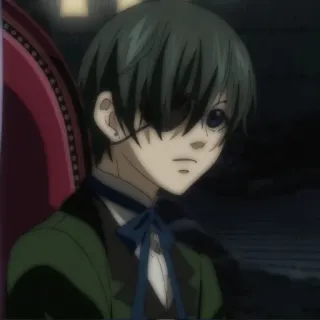 🗝 Ciel Phantomhive Black Butler Anime, Manga, Gótico, Personaje, Ciel Phantomhive, Black Butler whatsapp sticker