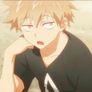 🔰 Anime, Chico, Dibujo animado, Retrato, Animación telegram sticker