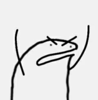 😡 hoạt hình, tức giận, người que, meme telegram sticker