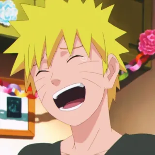 🍜 Naruto Uzumaki Naruto animé, manga, naruto, uzumaki, souriant, joyeux whatsapp sticker