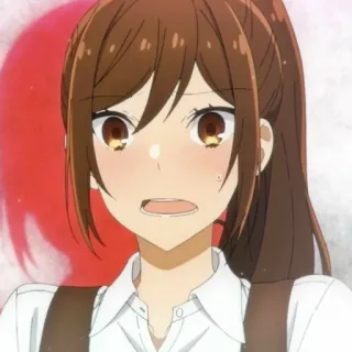 😳 Hori Kyouko Horimiya Anime, Hori Kyouko, Horimiya, impactado, avergonzado telegram sticker