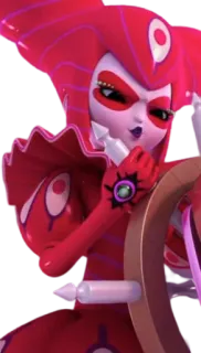 🃏 cartoon, villain, red, anime, magic telegram sticker