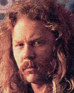 😒 James Hetfield musicista, rock, chitarrista, metallica, heavy metal telegram sticker