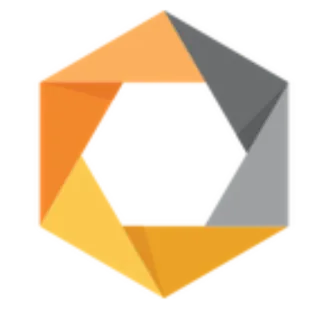 🔵 geometryczny, abstrakcyjny, kształt, pomarańczowy, szary, nowoczesny, projekt telegram sticker