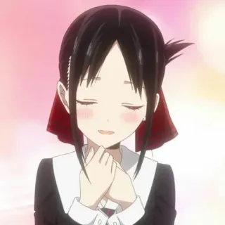 😍 Kaguya Shinomiya Kaguya-sama: Love Is War Аниме, Девушка, Кагуя Синомия, Госпожа Кагуя: в любви как на войне, Милая telegram sticker