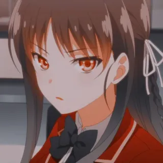 🤬 Anime, Ragazza, Uniforme scolastica, Personaggio telegram sticker