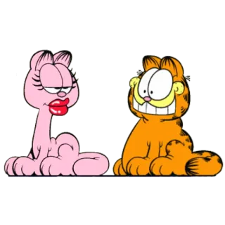 😁 Garfield cartoon, cat, animals, comics, garfield, arleene whatsapp sticker