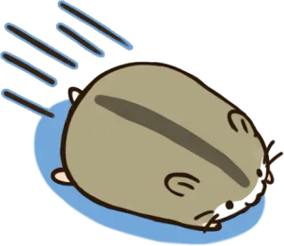 🏃‍♀️ hamster, animal, cute, cartoon, pet, sleeping telegram sticker