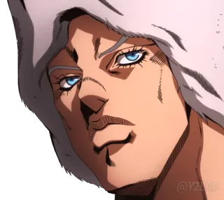 🤨 Enrico Pucci JoJo's Bizarre Adventure anime, manga, jojo, enrico pucci telegram sticker