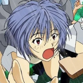 🌊 Rei Ayanami Neon Genesis Evangelion อนิเมะ, ผู้หญิง, ร้องไห้, ผู้หญิงอนิเมะ, เรย์ อายานามิ, อีวานเกเลียน telegram sticker